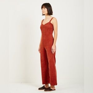 Burnt orange jumpsuit! Worn, good condition, size small